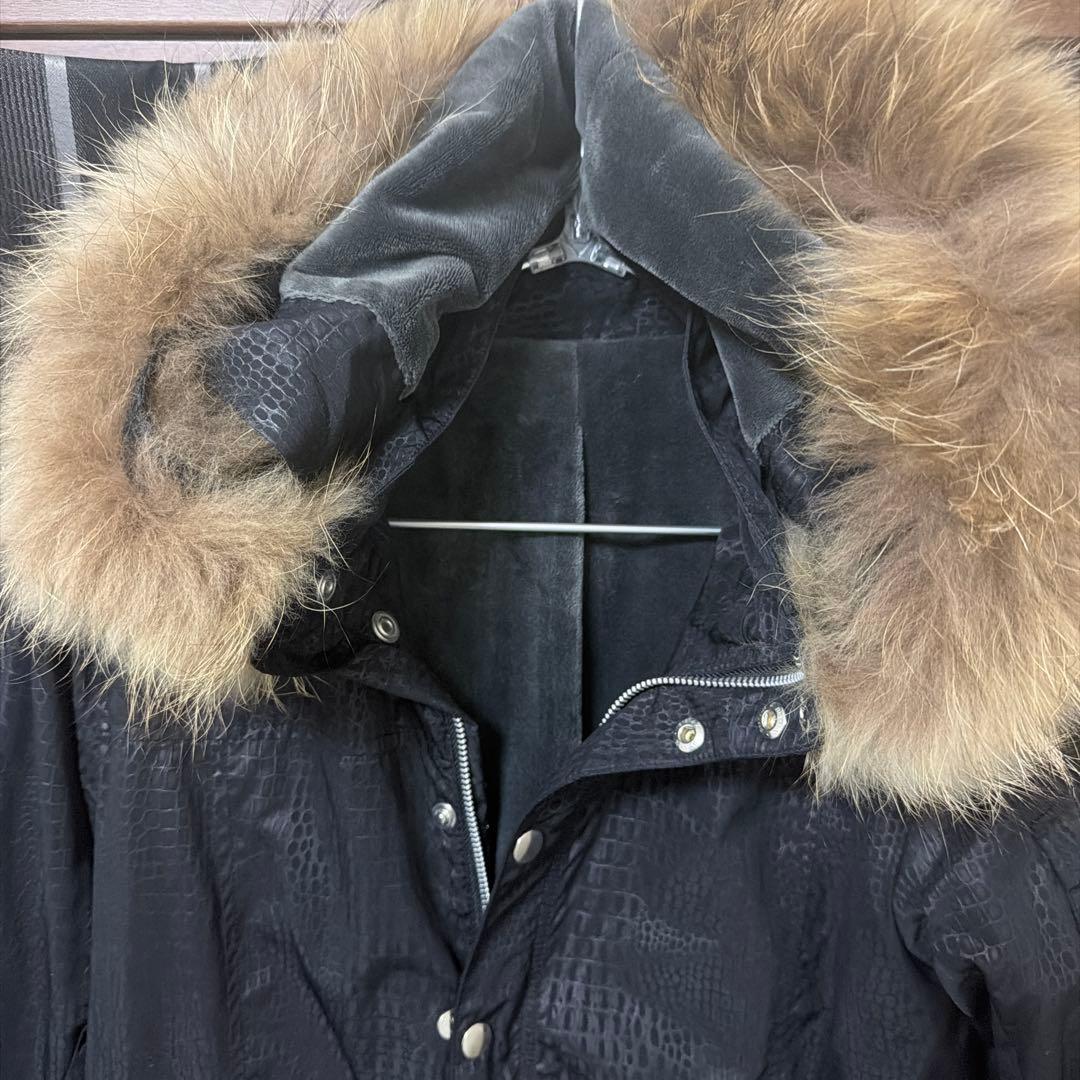 トルネードマート　クロコ型押しraccoon dogファーロングコート