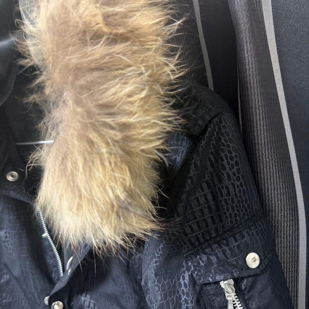 トルネードマート　クロコ型押しraccoon dogファーロングコート