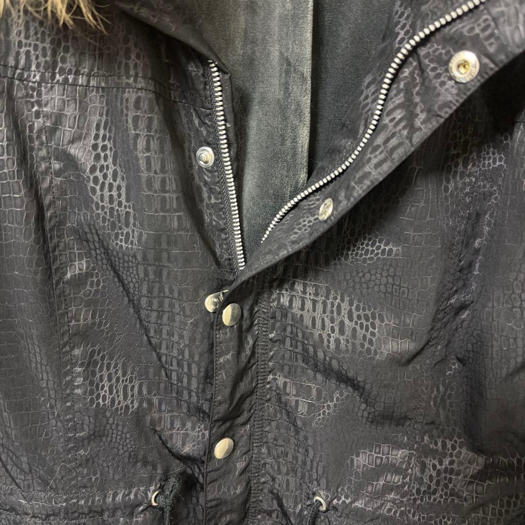 トルネードマート　クロコ型押しraccoon dogファーロングコート