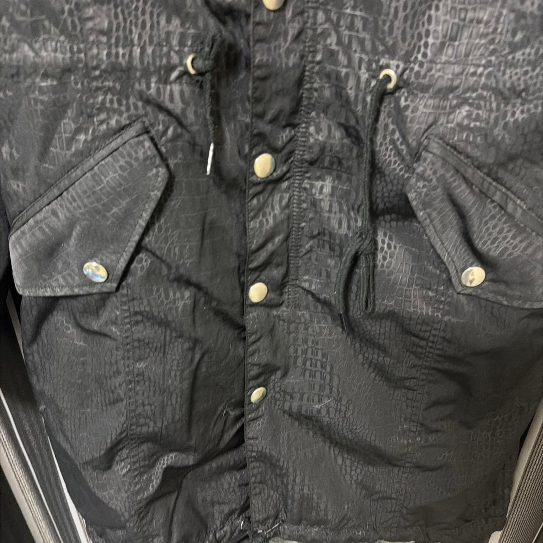 トルネードマート　クロコ型押しraccoon dogファーロングコート