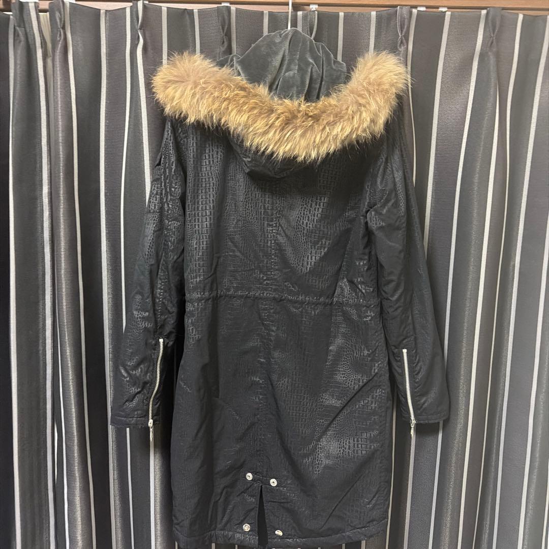 トルネードマート　クロコ型押しraccoon dogファーロングコート