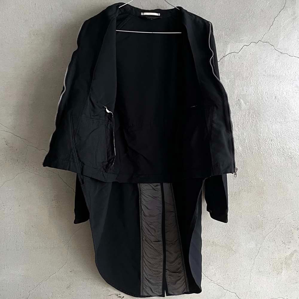 13aw コムデギャルソンオムプリュス ポリ縮絨 ドッキングコート S/plus