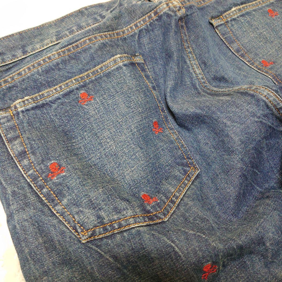 ポロ ラルフローレン ジーンズ デニム スカル ドクロ 刺繍 96cm 大きい