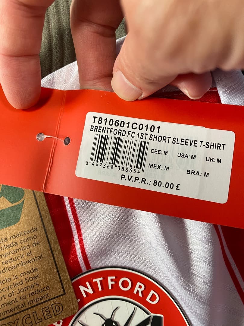 joma / ブレントフォード1stレプリカユニフォーム（M）