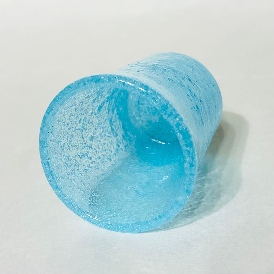 横山秀樹　グラス　吹きガラス　泡