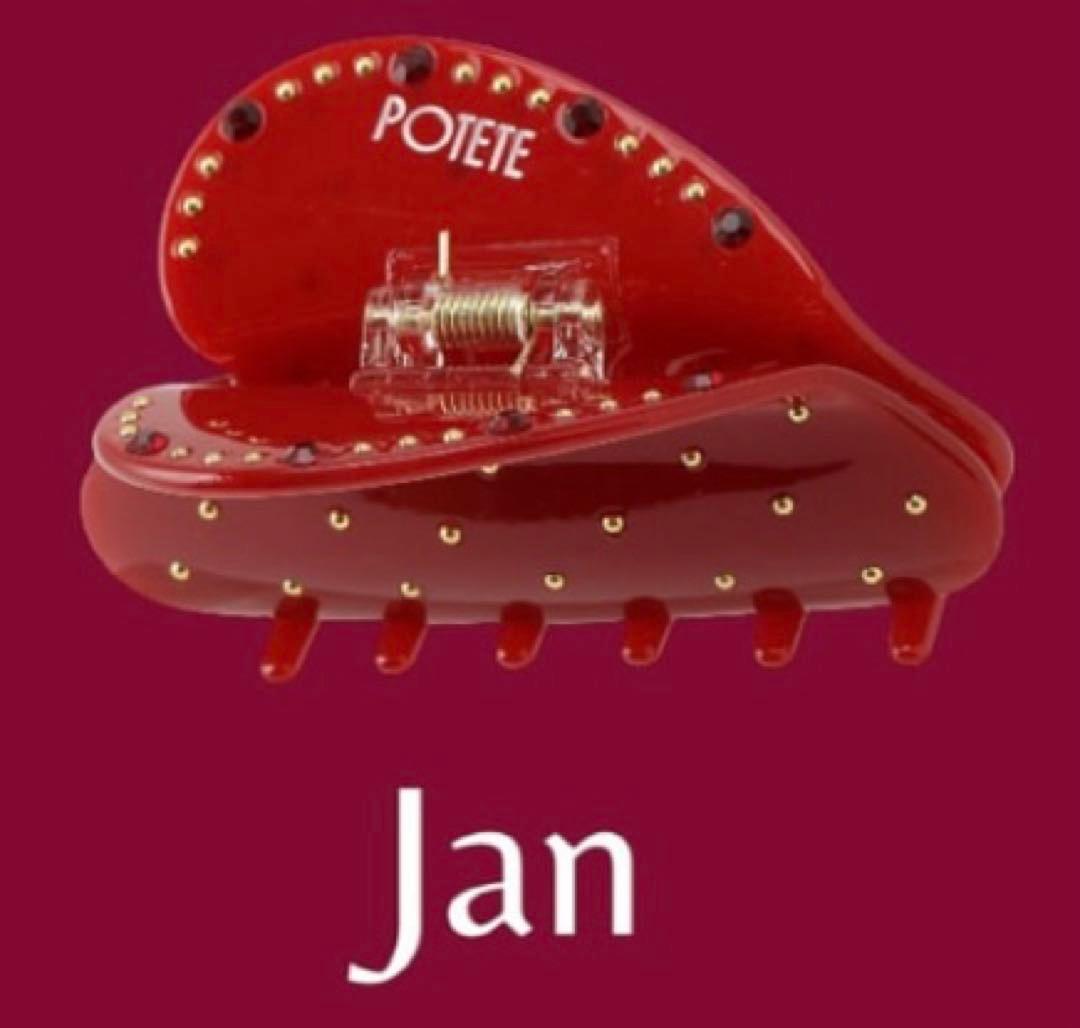 新品POTETE Birth month stone clip Jan Apr