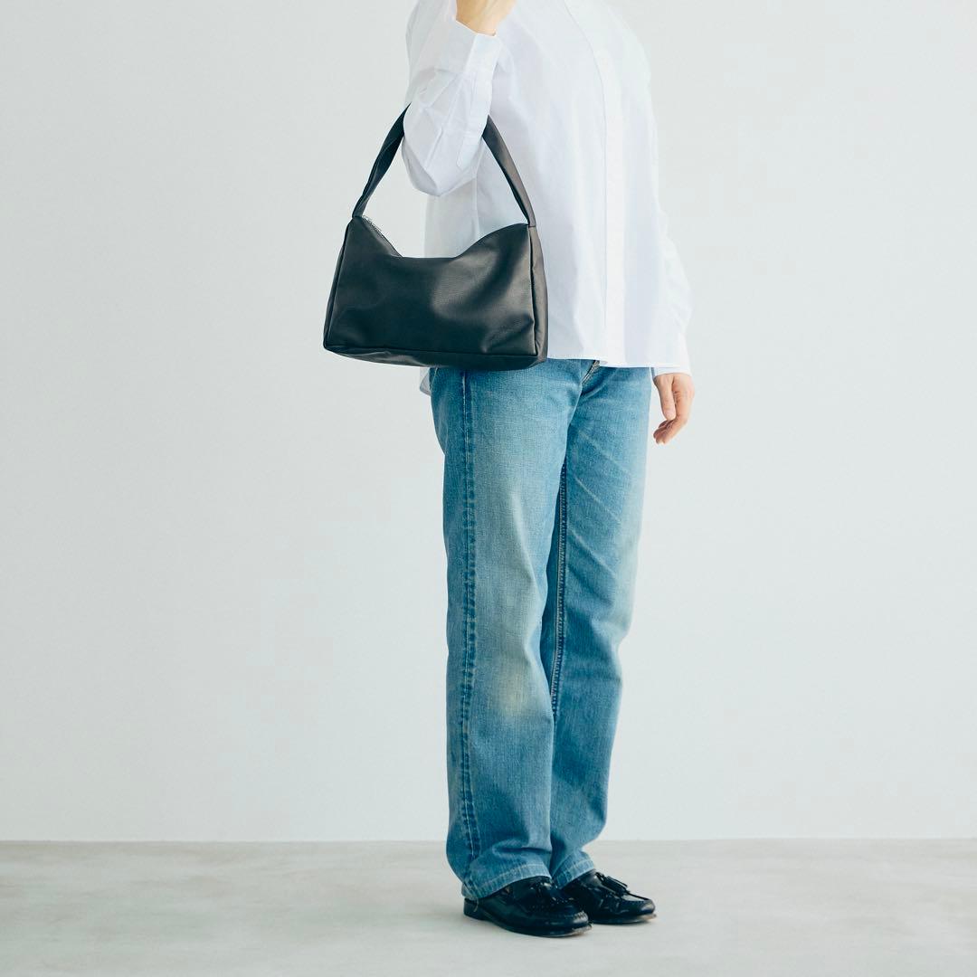 KEESE レザートートバッグ ハンドバッグ Mサイズ レディース ブラック 黒