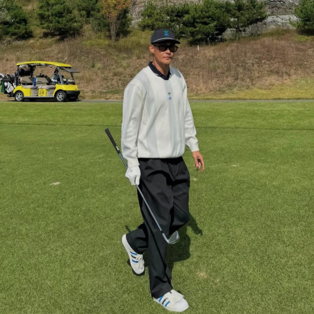 アディダス ゴルフ ローリング リンクス 79 チノ パンツ 黒 ウェア