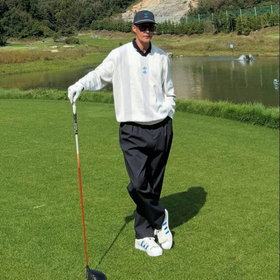 アディダス ゴルフ ローリング リンクス 79 チノ パンツ 黒 ウェア