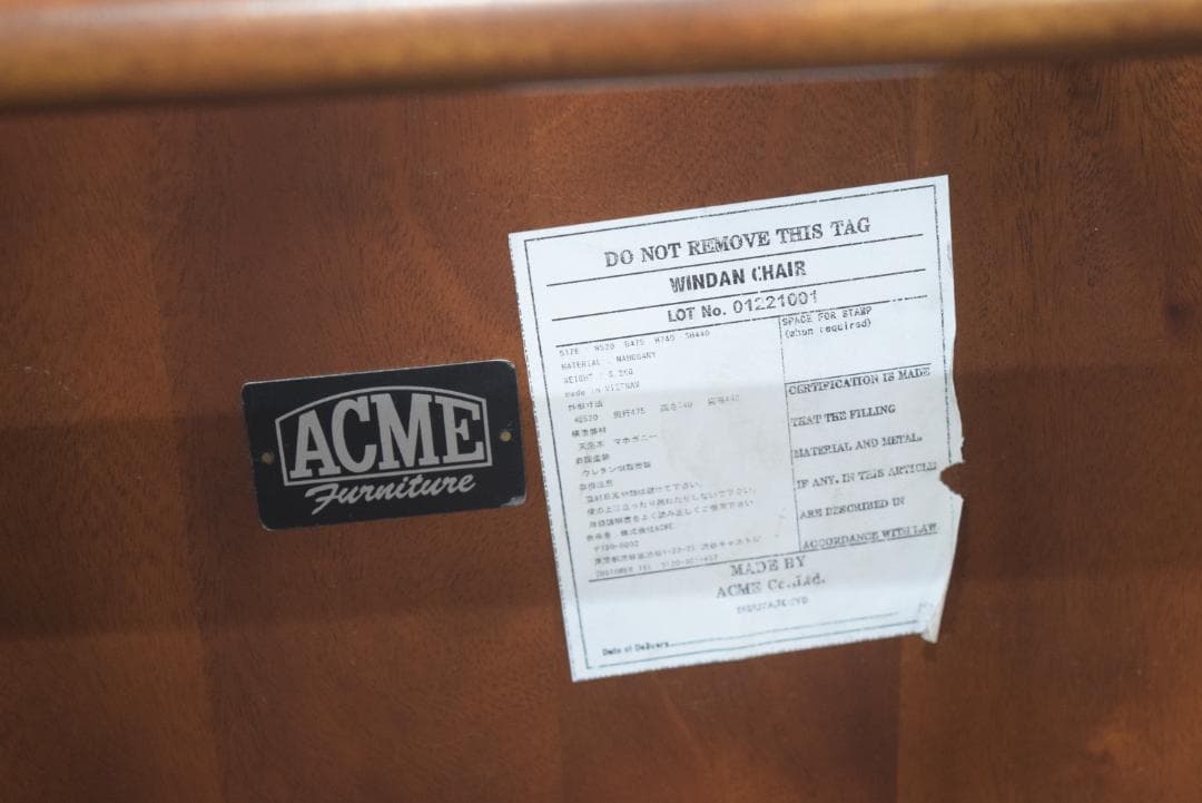 ACME/アクメファニチャー WINDAN/ウィンダン サイドチェア a