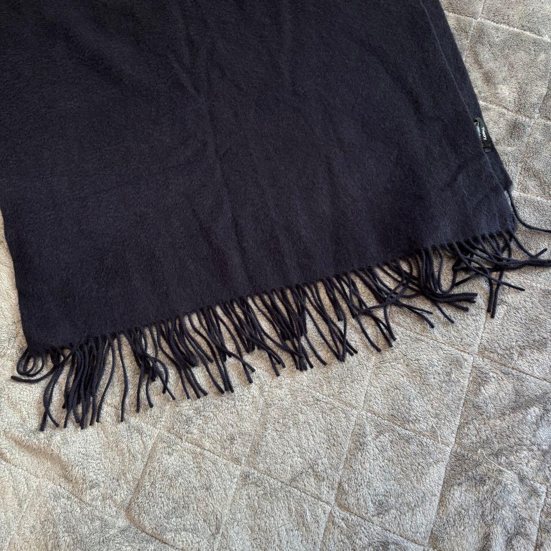 【セオリー】カシミヤ100％ 大判ストール マフラー ネイビー