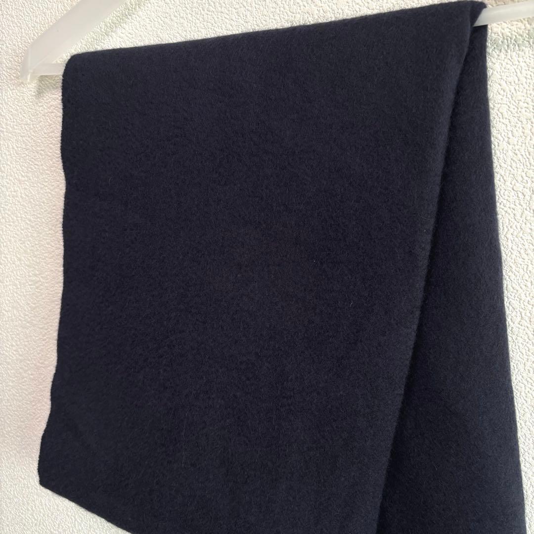 【セオリー】カシミヤ100％ 大判ストール マフラー ネイビー