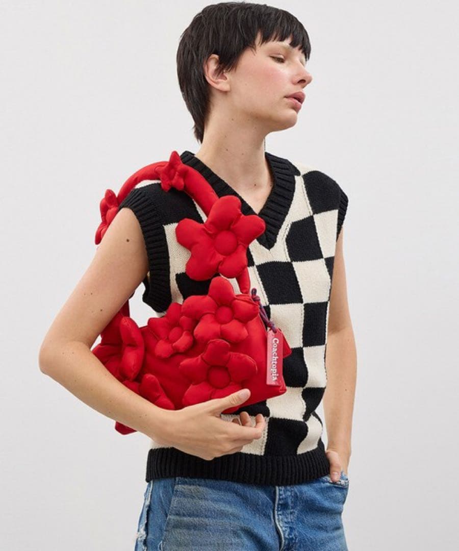 □新品□未使用□コーチトピア ループフローラル ポリエステル