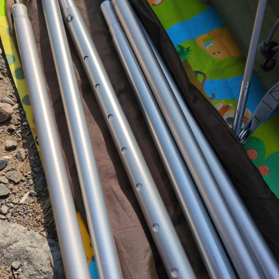 peak HDタープシールドヘキサM 高さ調整機能付きポール2本セット