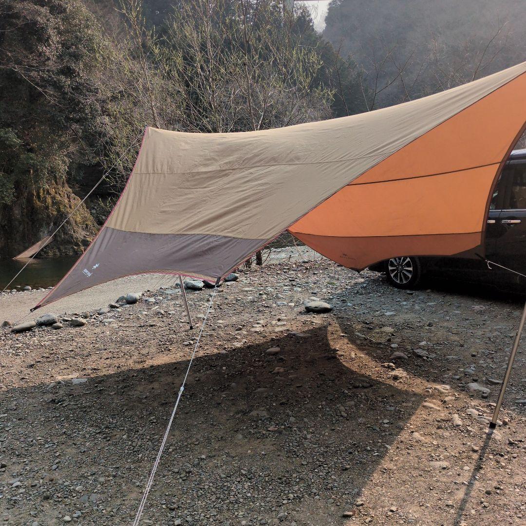 peak HDタープシールドヘキサM 高さ調整機能付きポール2本セット