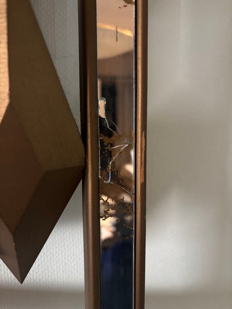 シャドーボックス ミッドセンチュリー ミラー ヴィンテージ サン