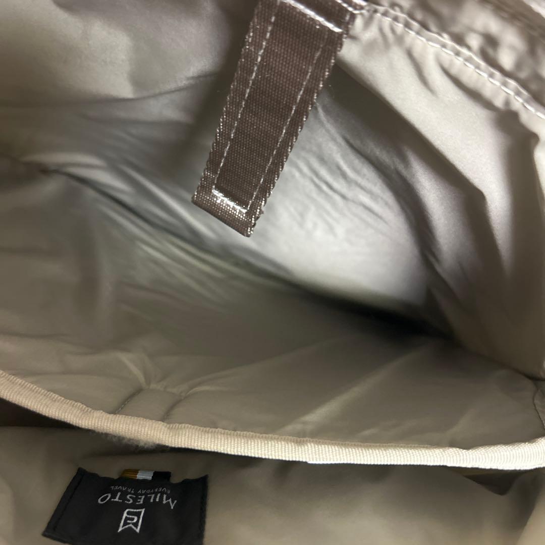 【美品】ミレスト ヘザーグレージュL リュックサック　大容量