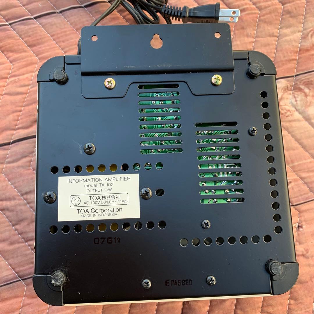 4個セットTOA TA-102 アンプ　インフォメーション　館内放送　呼び出し
