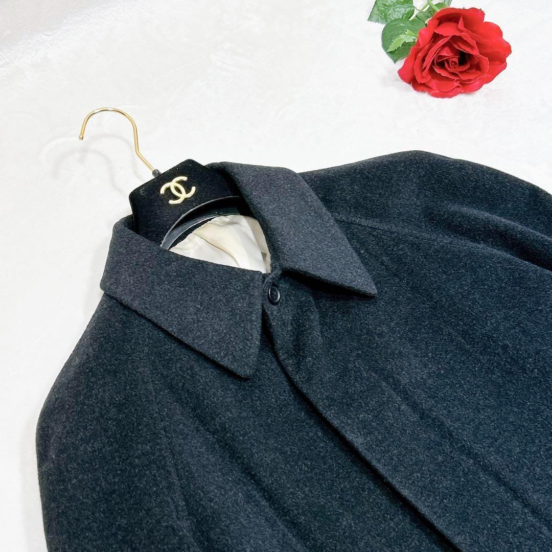 未使用級美品✨　ポールスミス　ステンカラー　コート　ダークグレー　M メンズ