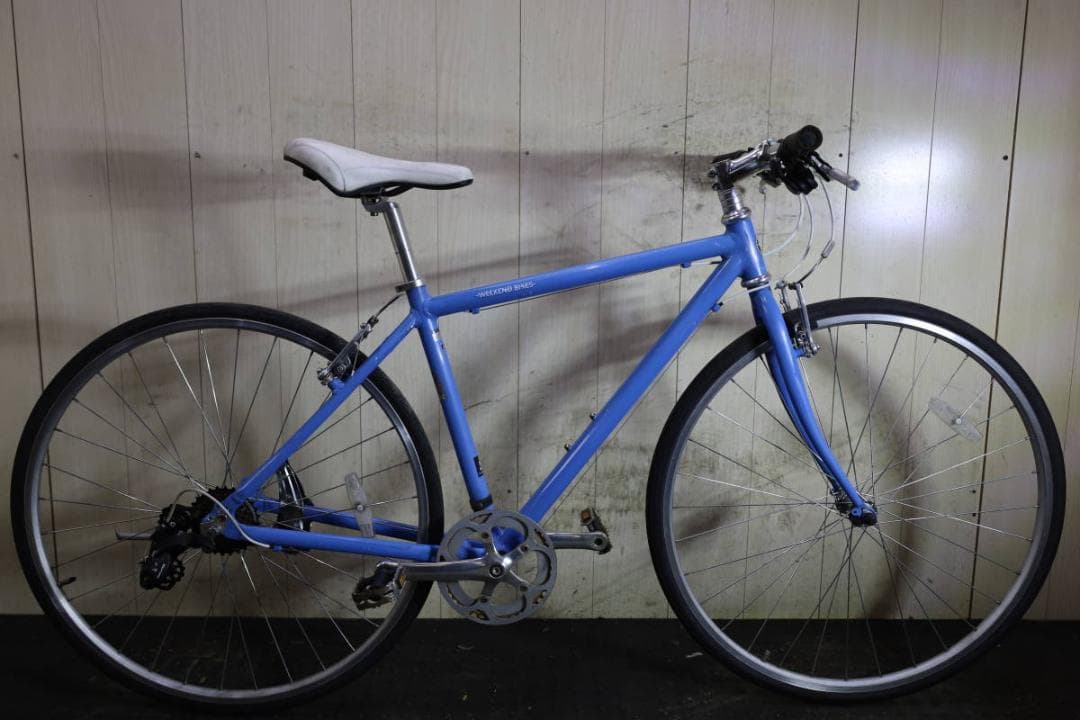 あさひ製WEEKEND アルミ 700C シマノ7速 460mm BLUEクロス - メルカリ