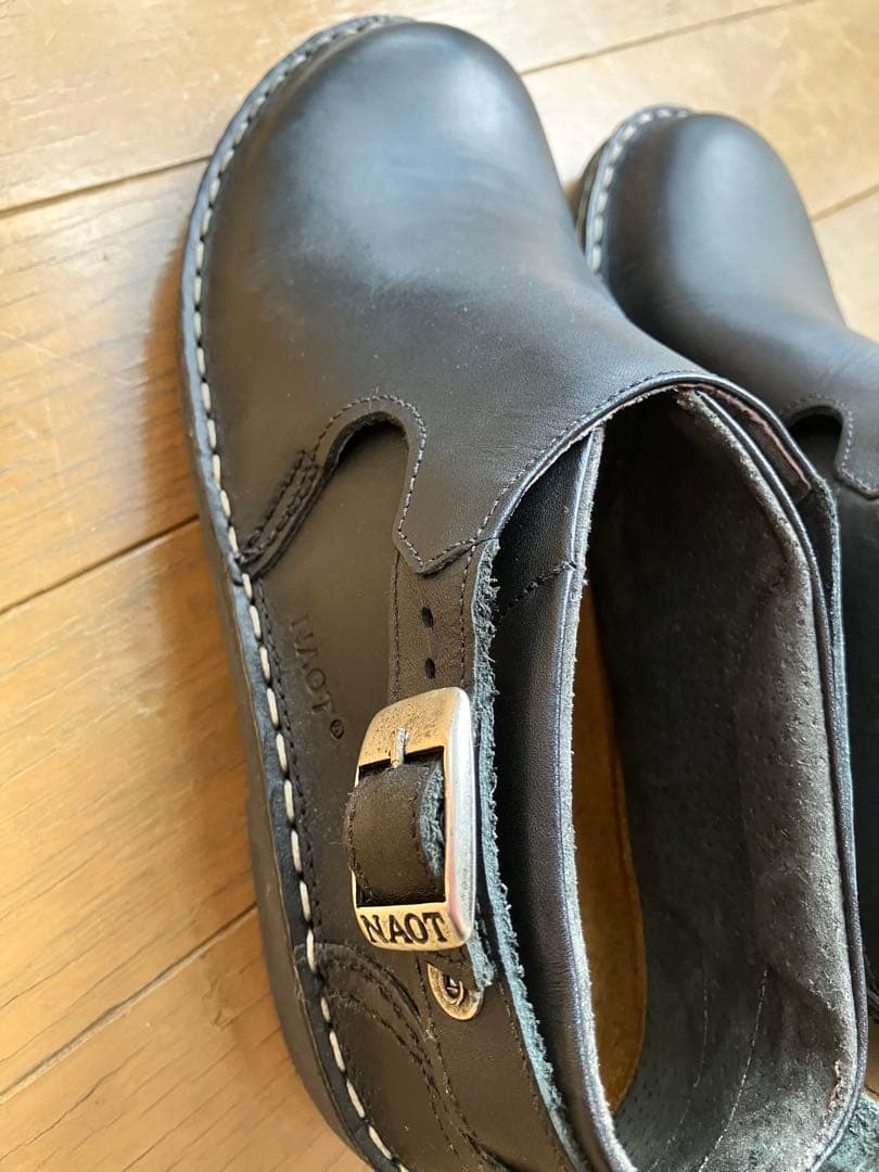 NAOT 黒 革靴　マルタ