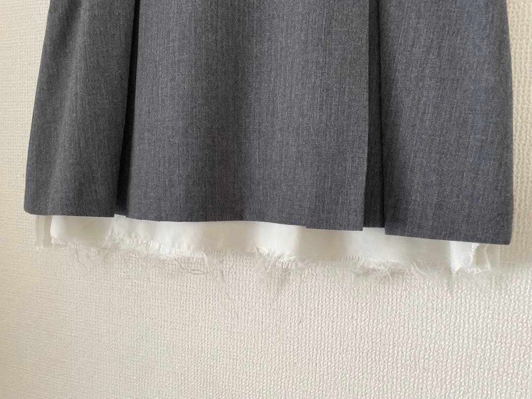 SEA サージ オーバーライニング ボックスプリーツ ミニスカート / 1