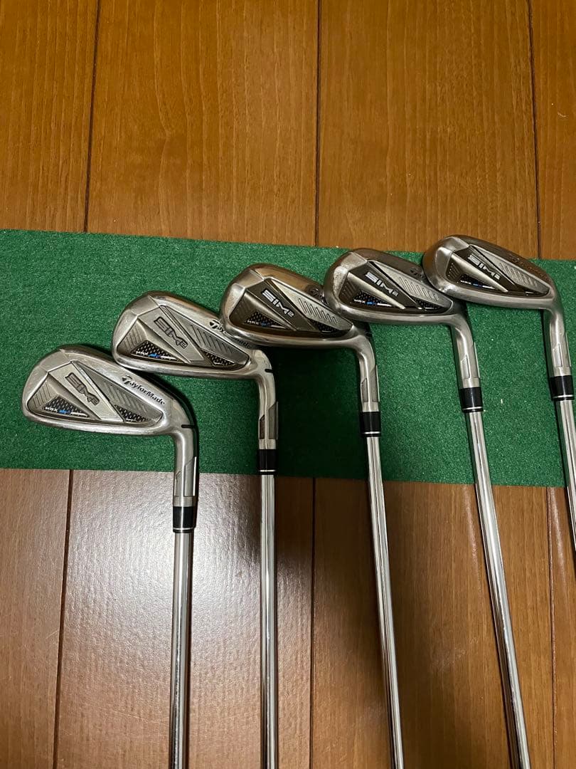 【値下げ】テーラーメイドSIM2MAXアイアン5本セットKBS MAX MT85