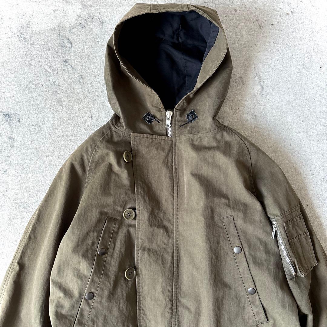 美品 MHL. メンズM 中綿ライナー付 ミリタリージャケット ハーフコート