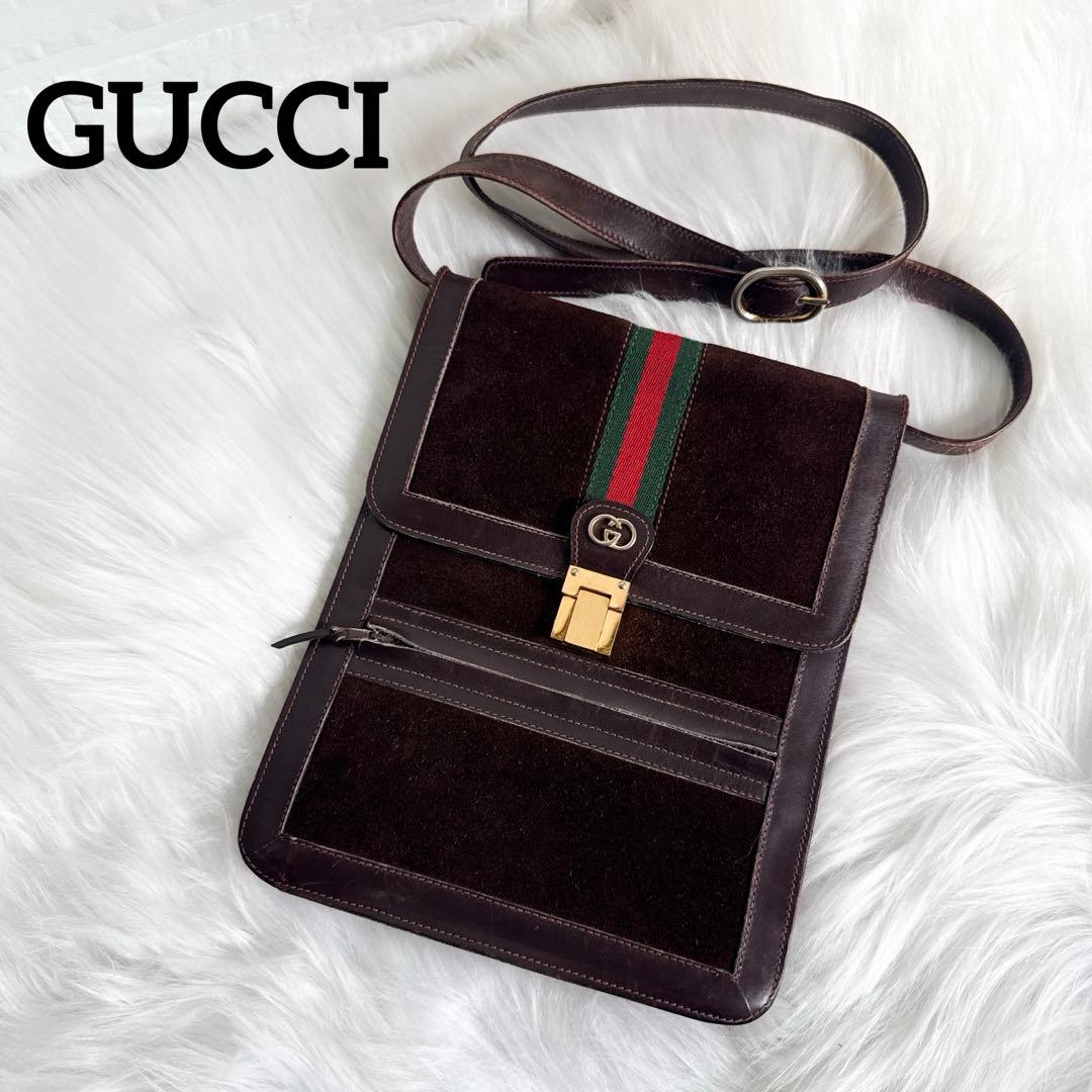 GUCCI グッチ シェリーライン ショルダーバック サコッシュ 金具 大