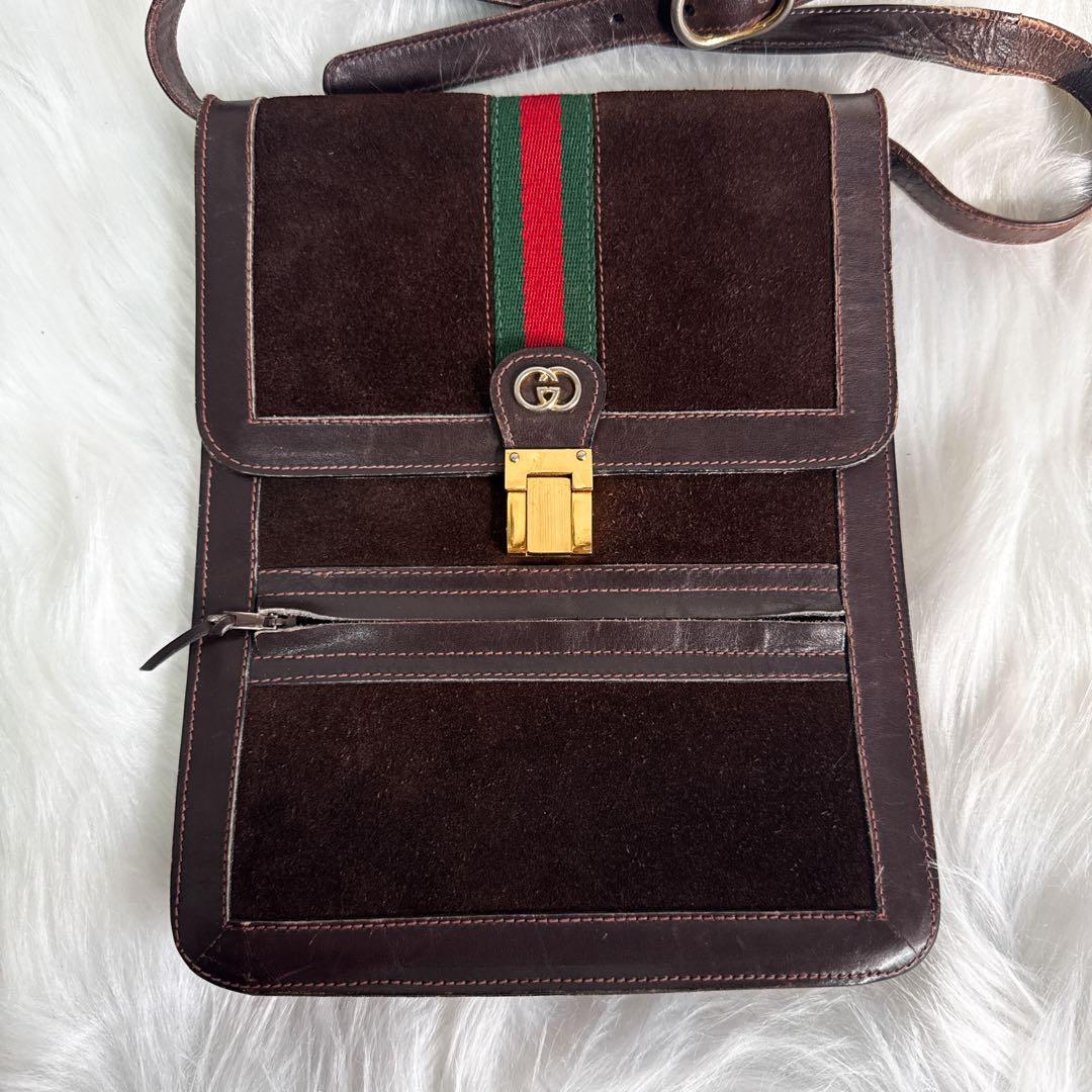 GUCCI グッチ シェリーライン ショルダーバック サコッシュ 金具 大