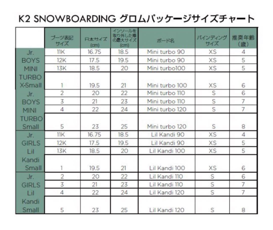 K2 LIL'KAT スノーボードビンディング　キッズ　子供用　small