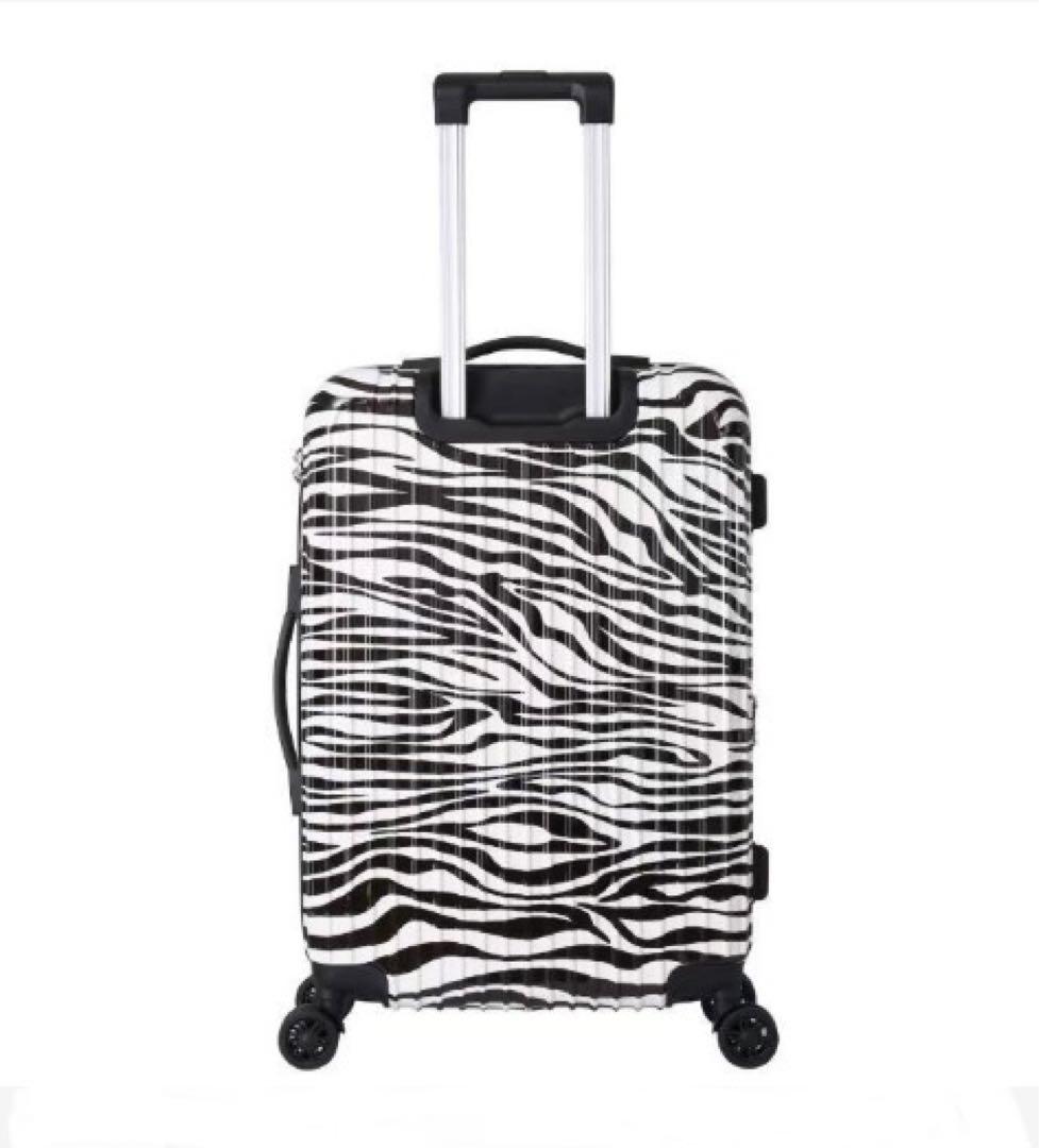 キャリーケース　スーツケース　新品　容量アップ　ゼブラ柄　アニマル柄　Lサイズ