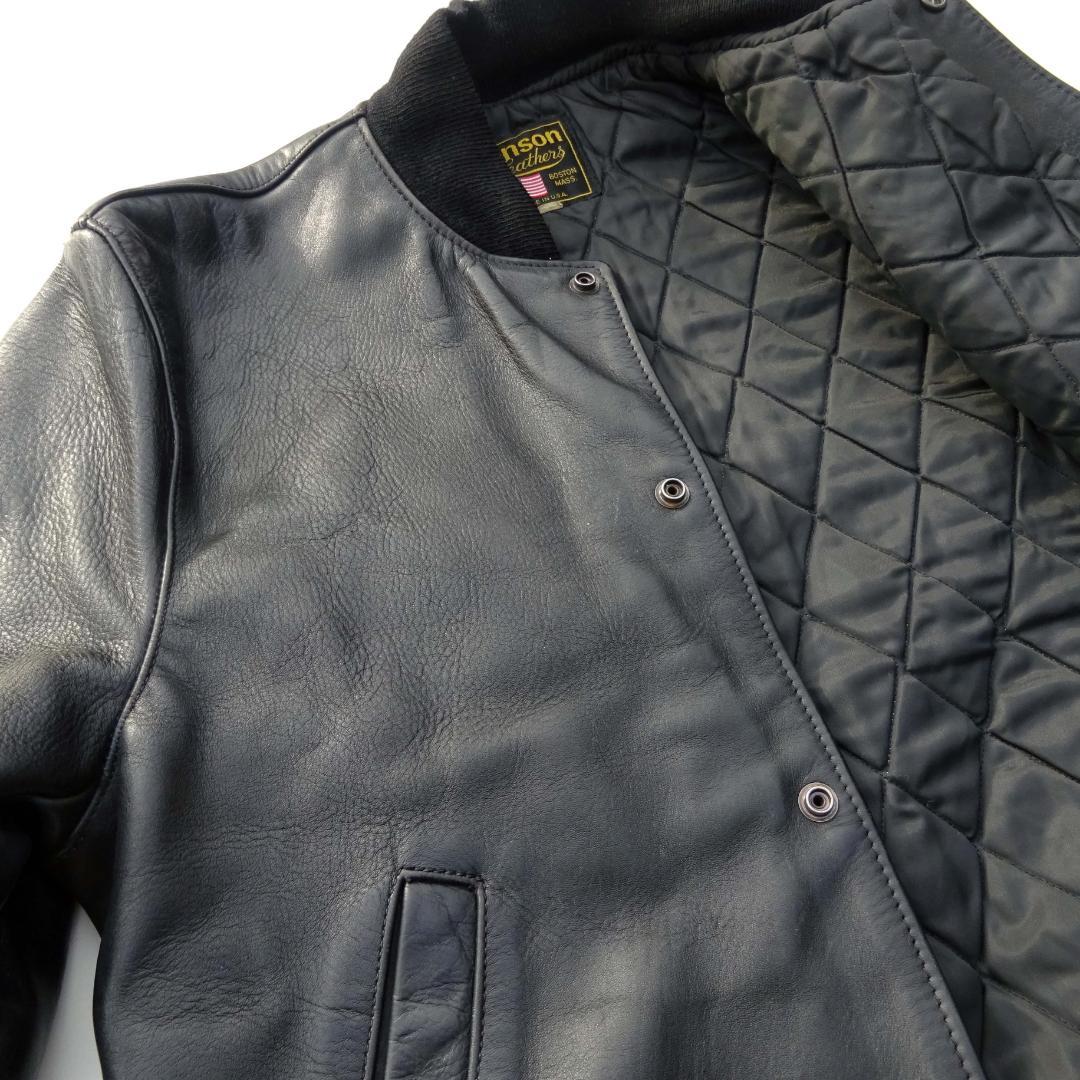 90s vanson バンソンUSA製 レザー スタジャンジャケット38釦止め