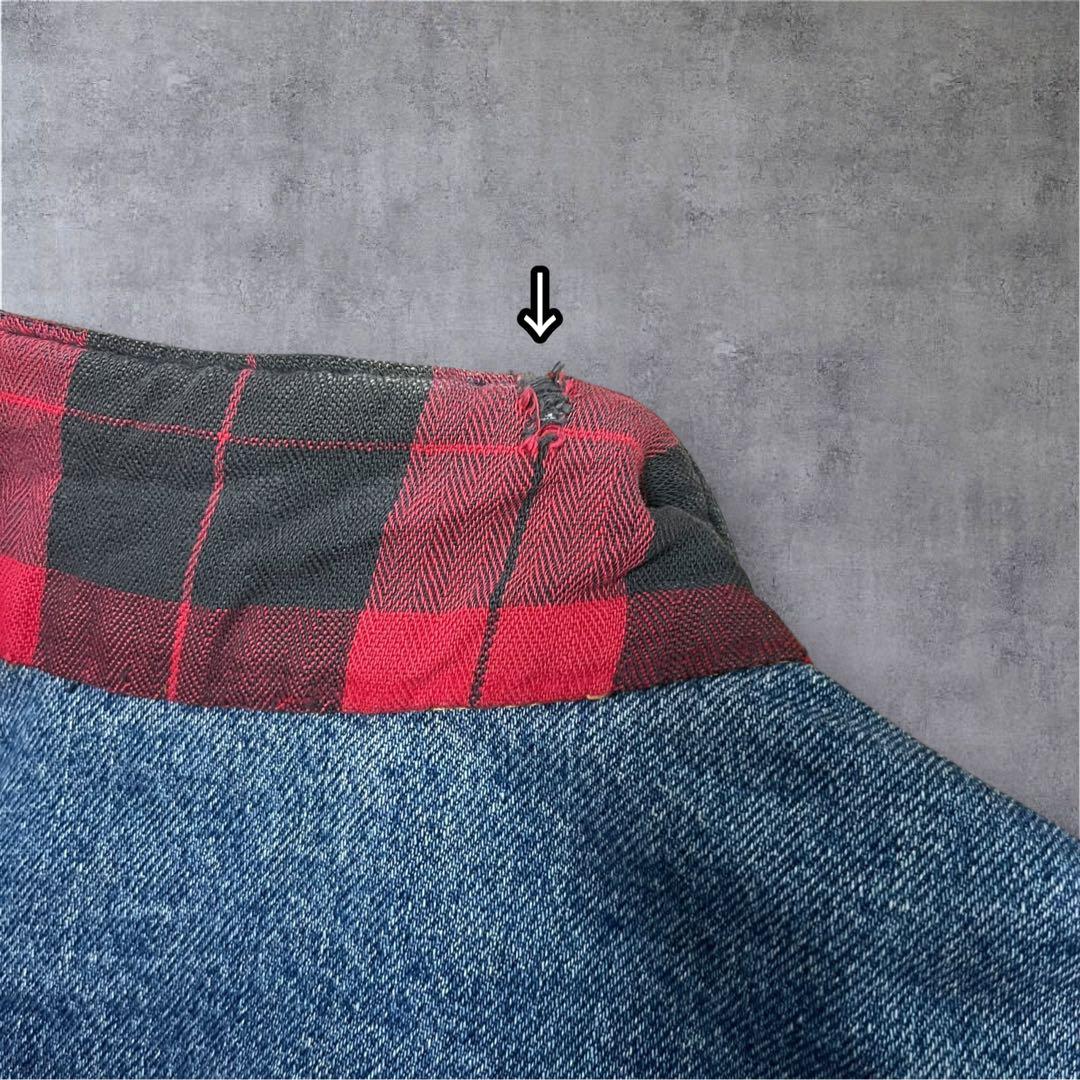 トムヤムクン。様 【Levi’s】80s 裏地チェックネル デニムジャケット