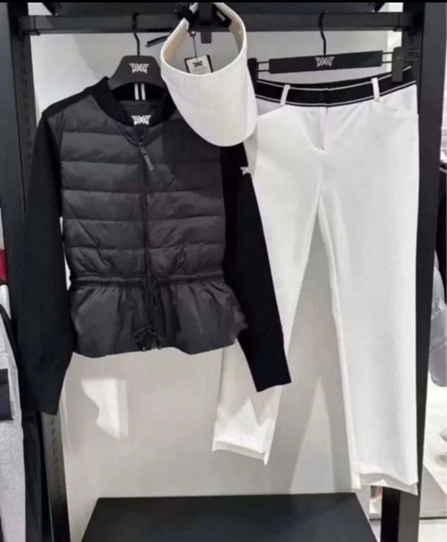 PXG ゴルフ ウェア レディース ジャケット ダウン×ニット 翌日発送