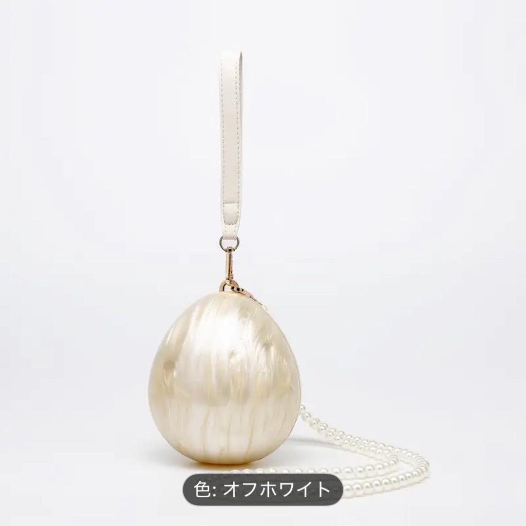 シモーネロシャ風 エッグバッグ パールバッグ あさぎーにょ - メルカリ