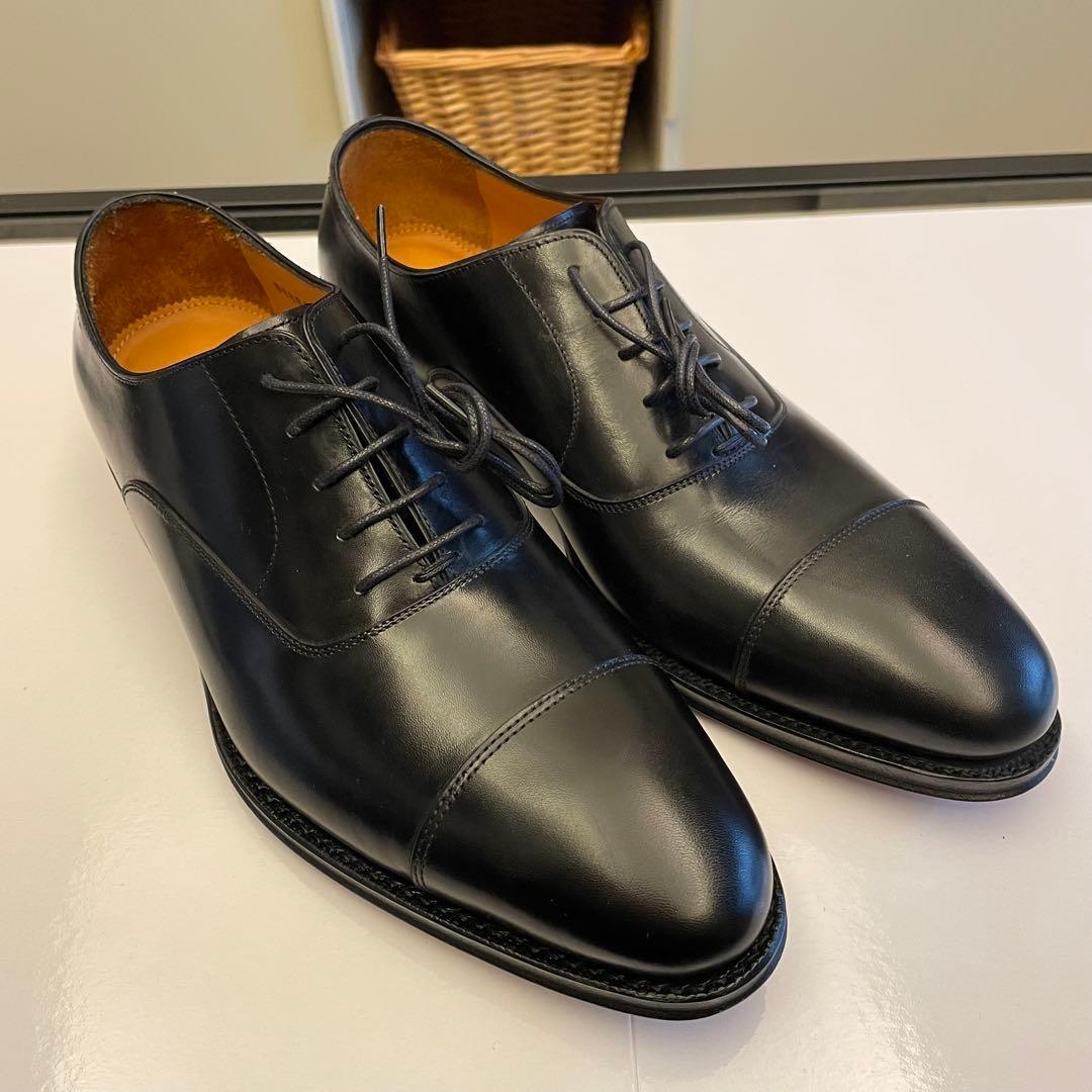 未使用 ジャランスリワヤ 革靴 ストレートチップ 黒 サイズ40 - メルカリ