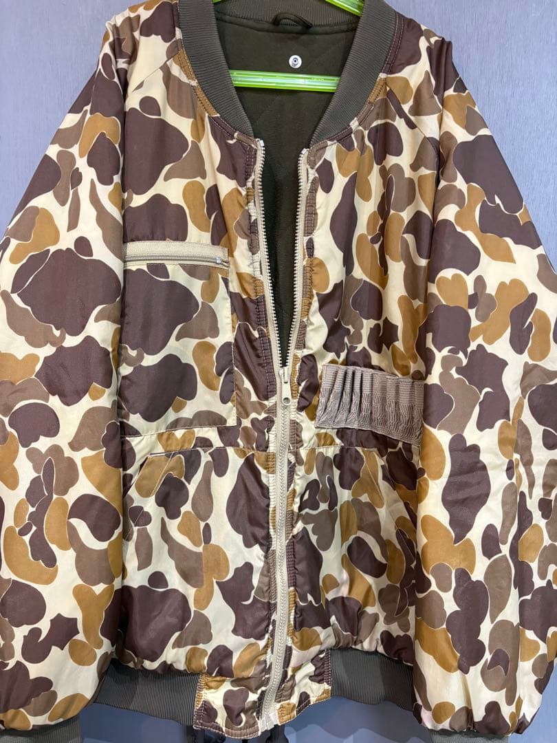 90sOUNT´NPRAREカモフラMA-1ブルゾン/ハンティングリーバイスL