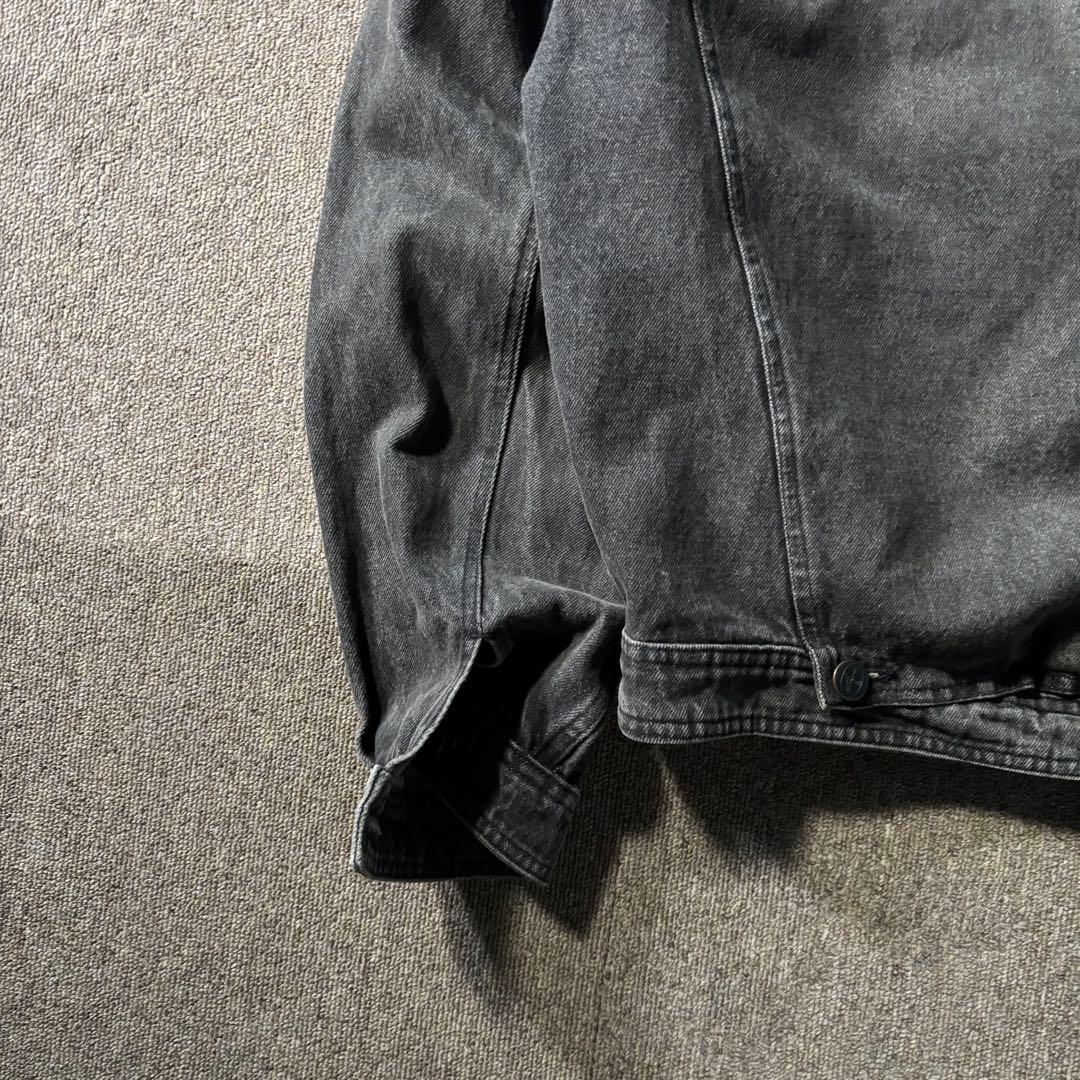 イタリア製 80s トラサルディ ブラックデニム ジャケット Gジャン 2nd