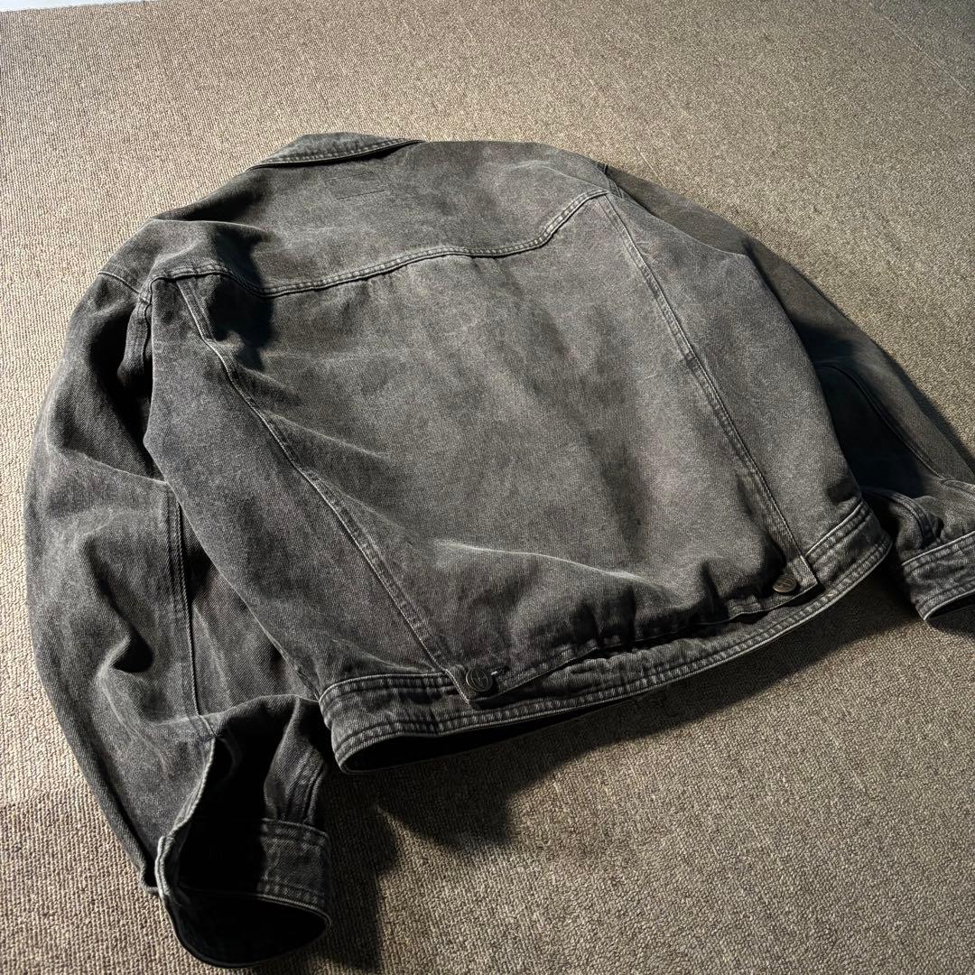 イタリア製 80s トラサルディ ブラックデニム ジャケット Gジャン 2nd