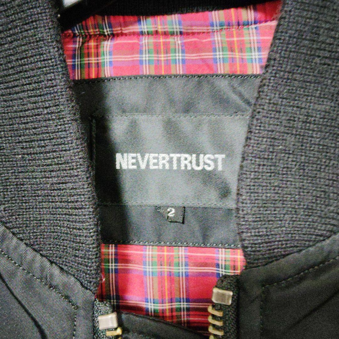 NEVERTRUST MA-1 フライトジャケット サイズ2 ブラック