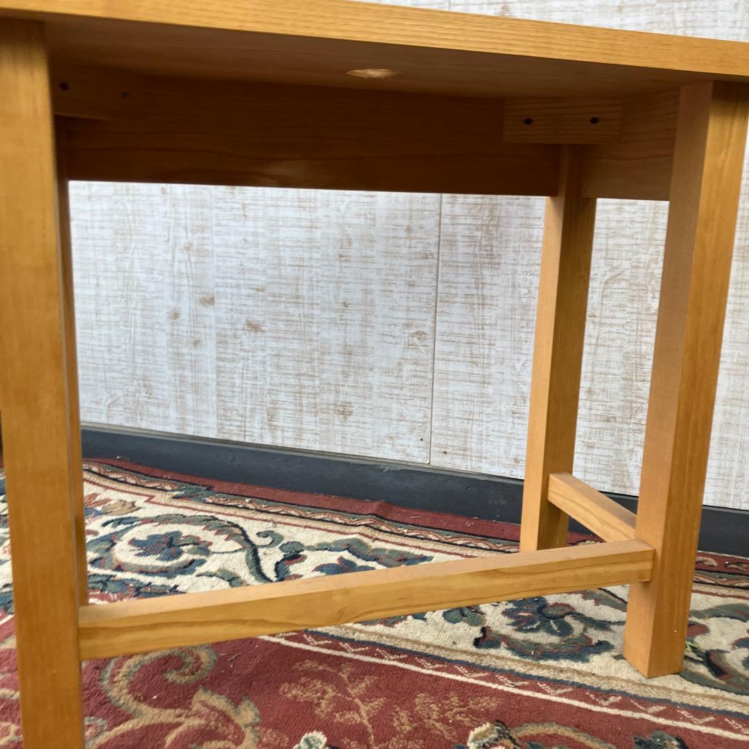 モダンレトロ 無垢材 陶器製 洗面台 流し台 カウンターテーブル 古道具 古家具