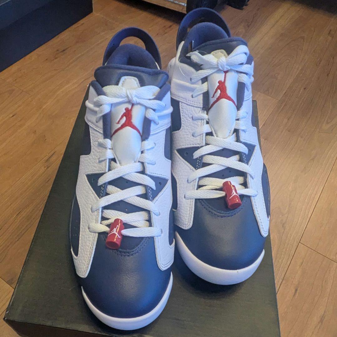 NIKE ジョーダン6 ゴルフ ネイビー×白