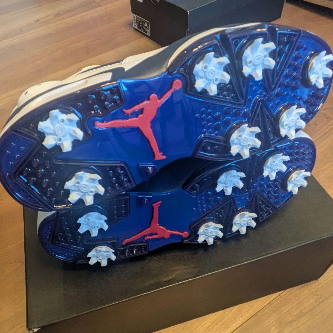 NIKE ジョーダン6 ゴルフ ネイビー×白