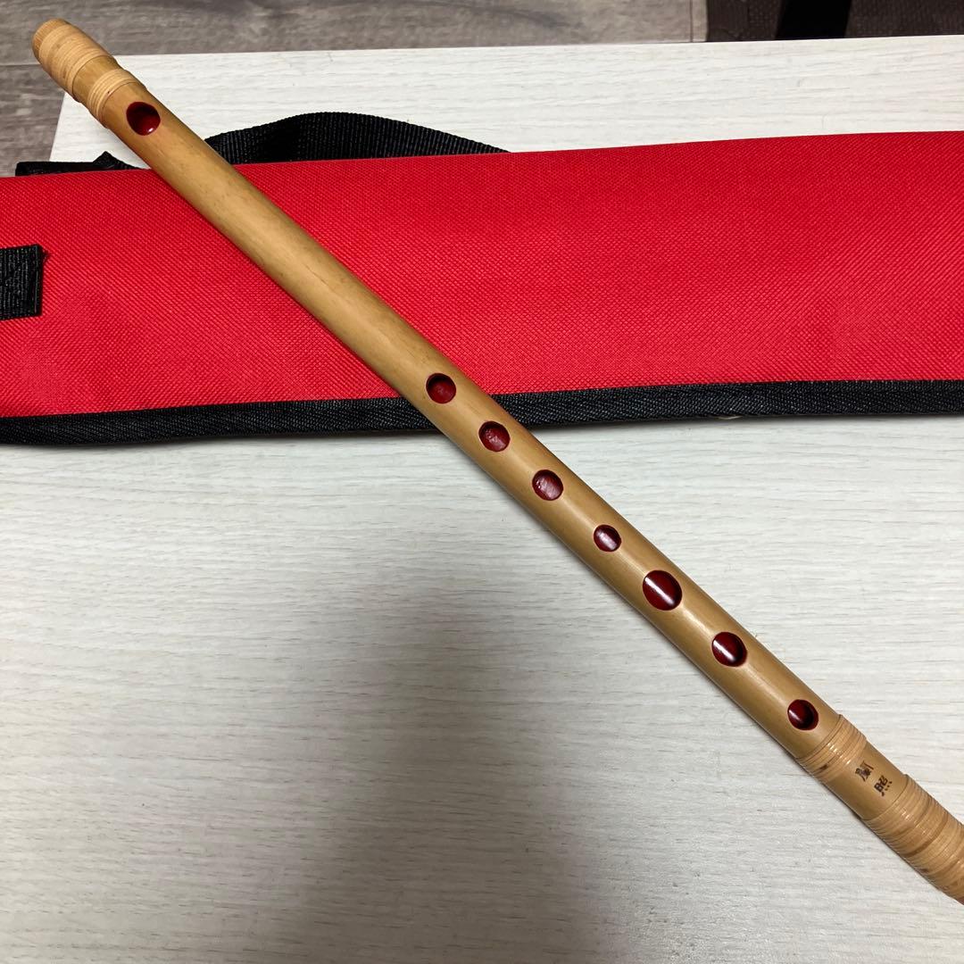 8本調子 7穴 篠笛 竹製 蘭情管 藤巻 希少 ドレミ調蘭