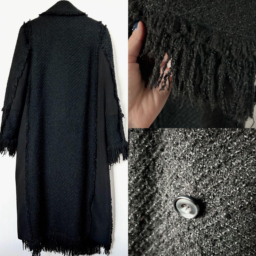 レア★PERVERZE Combination Crash Tweed Coat