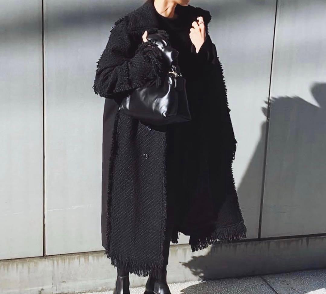 レア★PERVERZE Combination Crash Tweed Coat