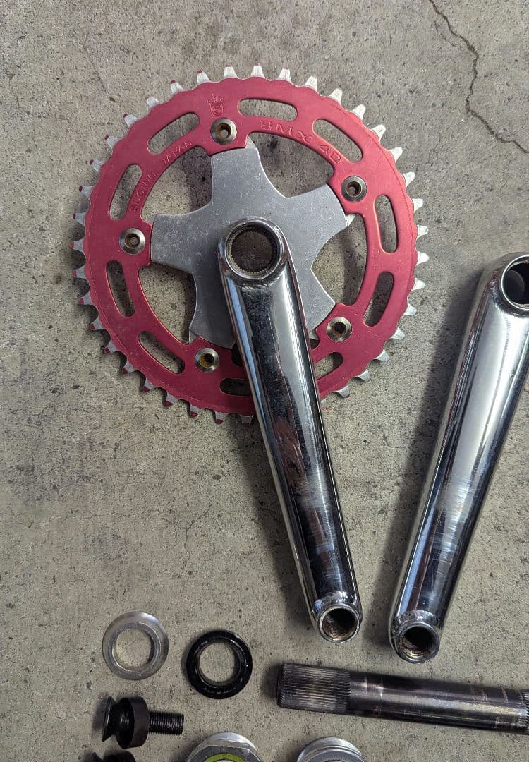 BMX 3ピースクランクセット ビンテージSugino 40T