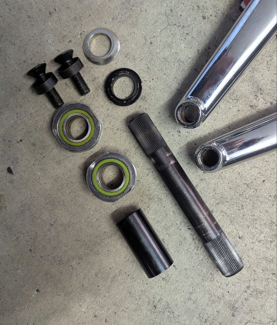 BMX 3ピースクランクセット ビンテージSugino 40T