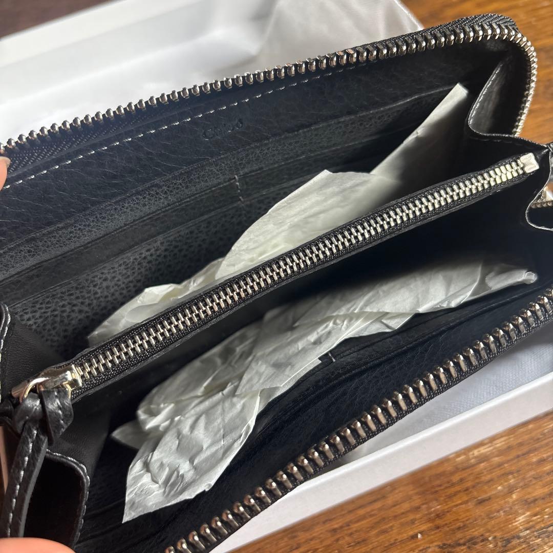 Chloé ブラックレザー 長財布